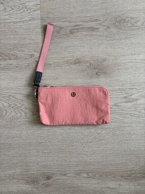 lululemon athletica Coral Pink Wristlet Pouch